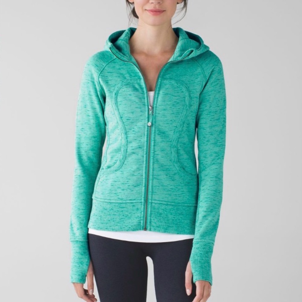 Lululemon Scuba Hoodie II
Heathered Rainforest Menthol Sz 10